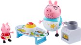 Peppa Pig - Koffer met figuren en accessoires (keuken of winkeltje ) Asst