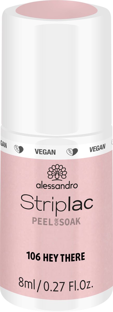 Goedkoopste ALESSANDRO ACQU - Striplac Peel or Soak 106 Hey There - 8 ml - color gel