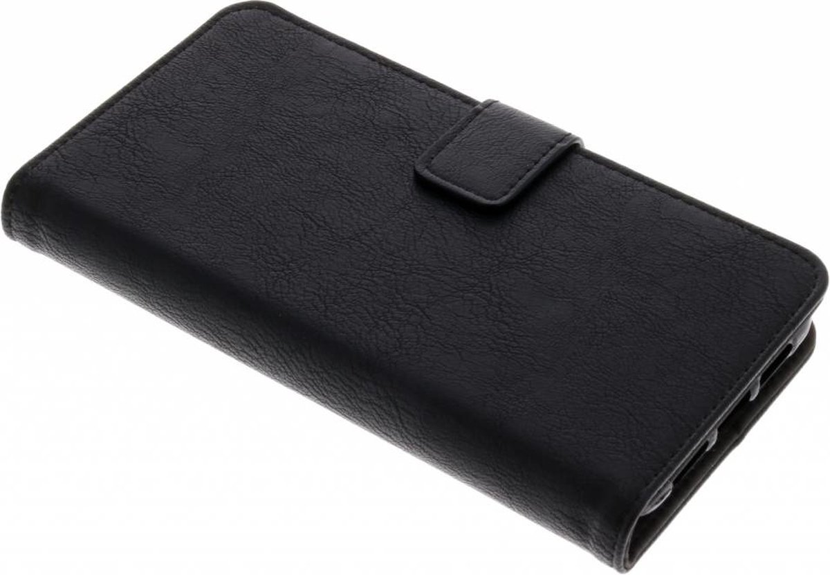 Luxe Lederen Bookcase voor de Huawei P20 - Zwart