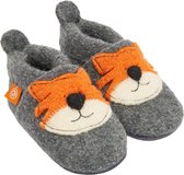 Orangenkinder babyslofjes wol Tiger grey