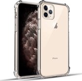 iPhone 11 Pro Max hoesje - Shock proof gel case met verstevigde hoeken - volledig doorzichtig - GSM Hoesje - Telefoonhoesje Geschikt Voor: Apple iPhone 11 Pro Max