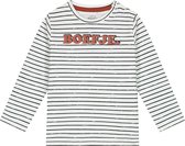 Prénatal peuter shirt Boefje - kinderkleding voor jongens - maat 74 - Ivoor Wit
