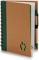 Pincello Notitieboek 16 X 12 Cm Karton Groen 2-delig