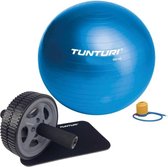 Tunturi - Fitness Set - Trainingswiel - Gymball Blauw 90 cm