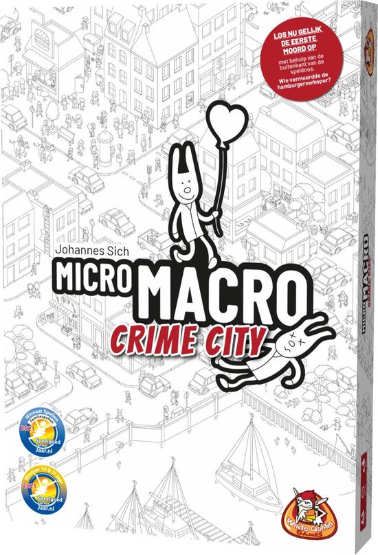 White Goblin Games Micromacro Crime City - Kaartspel / Coöpspel - Nederlandstalige editie - White Goblin Games