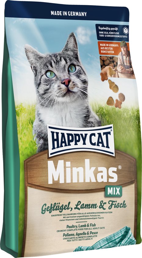 Happy Cat Perfect Mix Adult Gevogelte. Lam & Vis - 10 kg