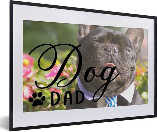 Papa chien » citation Chiens avec un chien en souriant avec une cravate |  bol.com