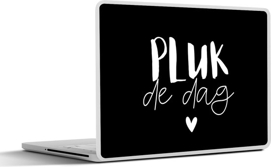 Autocollant pour ordinateur portable - 11,6 pouces - Citations - Saisir le jour - Proverbes - Carpe diem - Geluk - 30x21cm - Autocollants pour ordinateur portable - Skin pour ordinateur portable - Housse