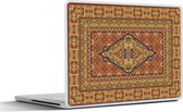 Laptop sticker - 12.3 inch - Perzisch Tapijt - Vloerkleed - Geel - Rood - 30x22cm - Laptopstickers - Laptop skin - Cover