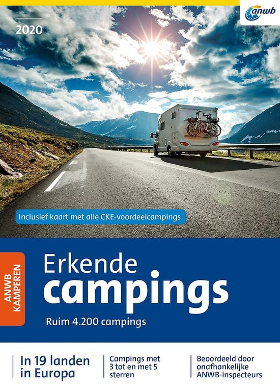 ANWB campinggids  -  Erkende Campings 2020 - cover