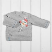 Organicera Organic sweatshirt met lange mouwen grijs Grijs 3-6 maanden