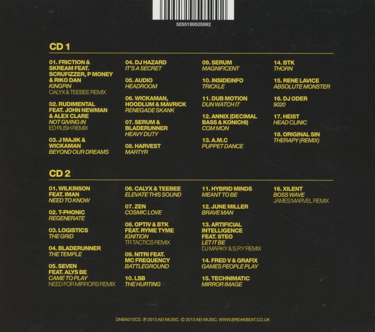 Various Artists Drum & Bass Arena 2013 (2 CD), various artists CD (album) Muziek bol