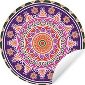 WallCircle - Muurstickers - Behangcirkel - Mandala ouderwets design - 50x50 cm - Muurcirkel - Zelfklevend - Ronde Behangsticker