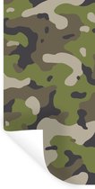 Muurstickers - Sticker Folie - Camouflage patroon met militaire kleuren - 20x40 cm - Plakfolie - Muurstickers Kinderkamer - Zelfklevend Behang - Zelfklevend behangpapier - Stickerfolie