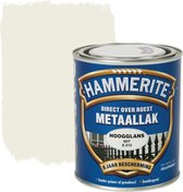 Hammerite Hoogglans Metaallak - Wit - 750 ml