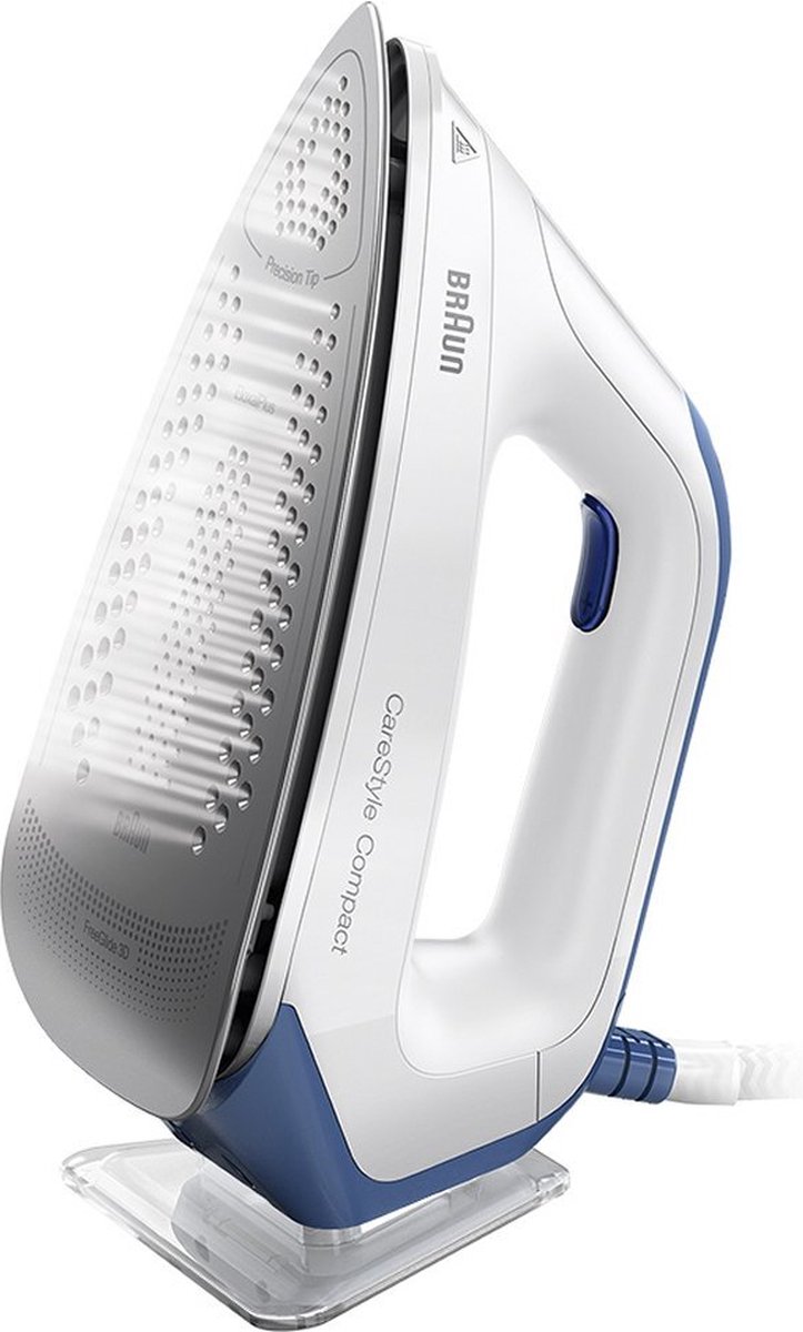 Braun CareStyle Compact IS2143BL - Stoomgenerator - EloxalPlus strijkzool - 6 bar - 2400 W - Wit/Blauw — afbeelding 2