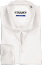 Ledub Tailored Fit overhemd mouwlengte 7 - wit - Strijkvrij - Boordmaat: 43