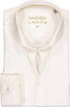 Ledub Slim Fit overhemd - beige - Strijkvrij - Boordmaat: 42