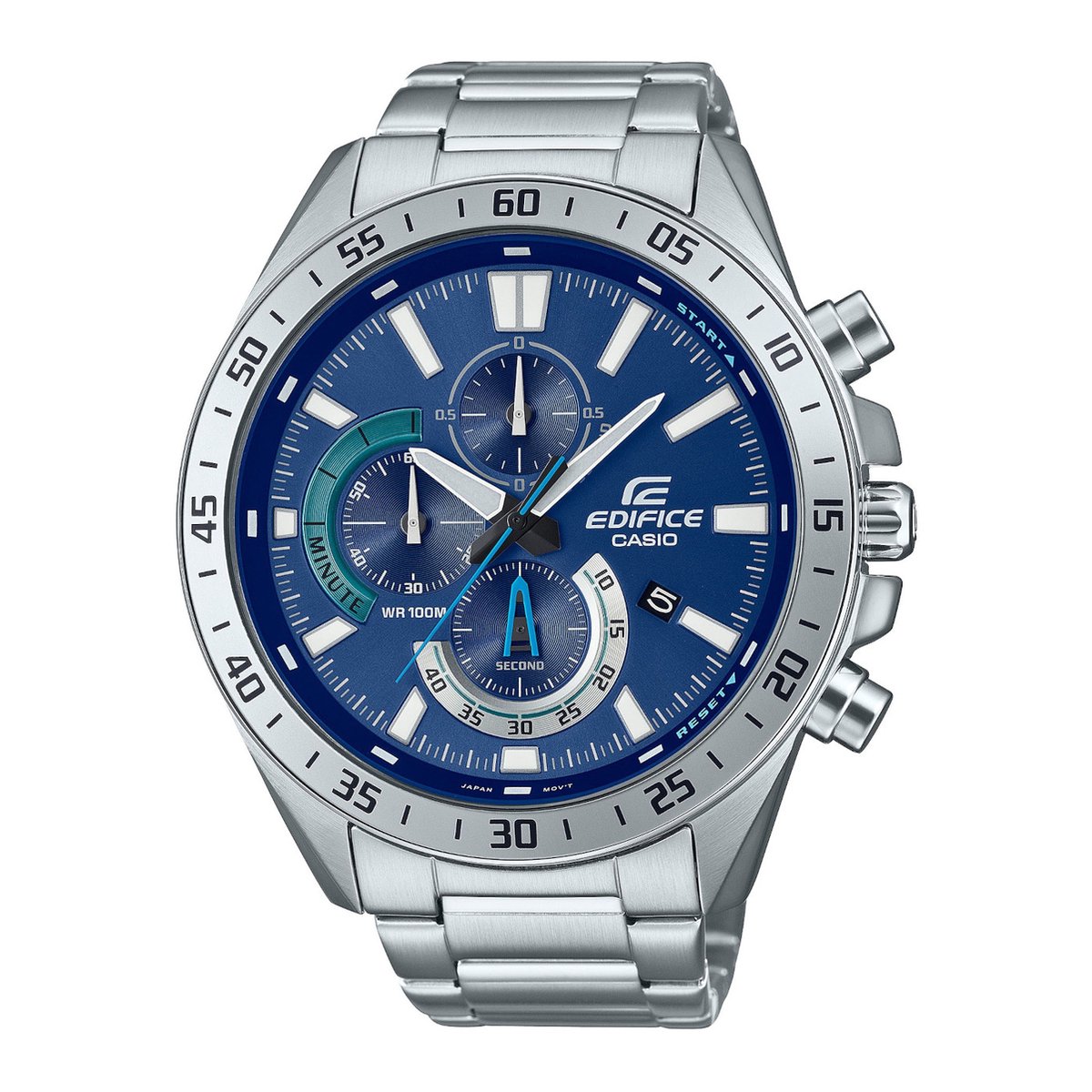 Casio Edifice EFV-620D-2AVUEF Herenhorloge 51 mm - Zilverkleurig