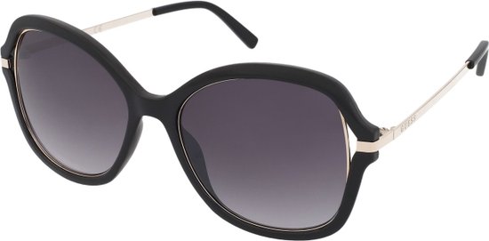 Guess - GF0352 - Zonnebril - Dames - Zwart en Goudkleurig - Paarse lens van Merkloos — afbeelding 5