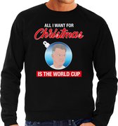 Louis all I want for Christmas fout Kerst sweater - zwart - heren - Kerst trui / Kerst outfit S