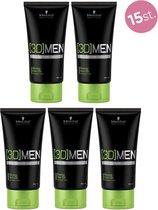 15X Schwarzkopf 3DMen Strong Hold Gel 150ml