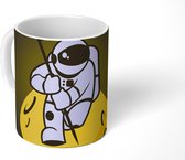 Mok - tekening - Man - Maan - Kinderen - 350 ML - Beker
