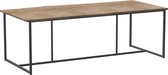 4 Seasons Quatro antraciet/Robusto teakhouten tafel.