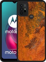 Motorola Moto G10 Hardcase hoesje roestig metaal - Designed by Cazy