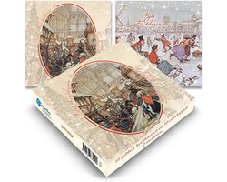 Kaarten - Kerst - Anton Pieck - Kerststraat / IJspret - 2 motieven - 10st.