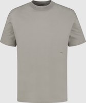 Purewhite -  Heren Relaxed Fit    T-shirt  - Bruin - Maat S