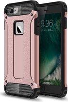 Mobiq Rugged Armor Case iPhone 8 Plus | iPhone 7 Plus | Stevige back cover | TPU en Polycarbonaat | Stoer ontwerp | Schokbestendig hoesje Apple iPhone 7 Plus / 8 Plus (5.5 inch)