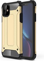 Mobiq Rugged Armor Case iPhone 11 | Stevige back cover | TPU en Polycarbonaat | Stoer ontwerp | Schokbestendig hoesje Apple iPhone 11 (6.1 inch)