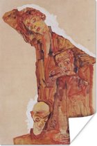 Poster Zelfportret - Egon Schiele - 60x90 cm