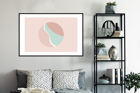 Cadre photo avec affiche - Été - Plage - Pastel - 120x80 cm - Cadre pour affiche