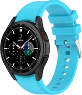 Strap-it Samsung Galaxy Watch 4 Classic 42mm siliconen band - lichtblauw