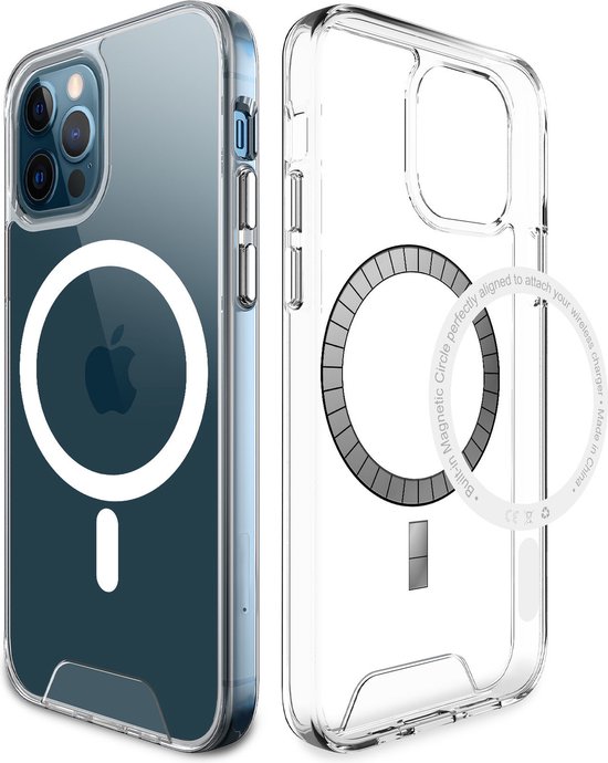 Coque iPhone 13 Mini revêtement métallique Magsafe transparent (or) - Coque -telephone.fr