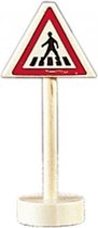 verkeersbord zebrapad hout 10 cm