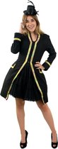 Goochelaar Kostuum | Jas Met Verlichting En Gouden Rand Dames Vrouw | Maat 36 | Carnaval kostuum | Verkleedkleding
