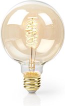 LED Filament Globe lamp | dimbaar | 5W G125 E27 - 2200K - Extra warm wit