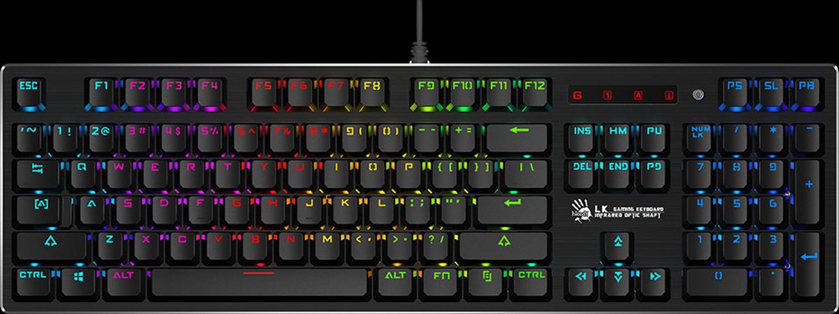 A4Tech B820R toetsenbord USB Zwart