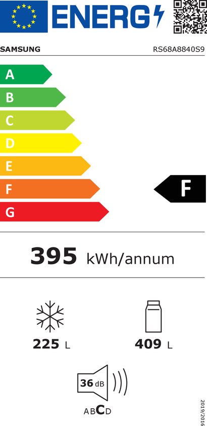 Samsung RF23R62E3S9 frigo américain Autoportante 630 L F Argent