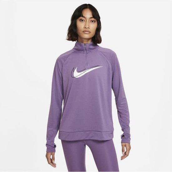Pull de sport femme Nike Dri-Fit Swoosh Run violet | bol.com