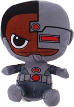 Gift-knuffel Cyborg pluche 15 cm grijs
