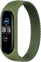 Bandje Voor Xiaomi Mi 3/4/5/6 Nylon Gevlochten Solo Band - Groen - Maat: S - Horlogebandje, Armband