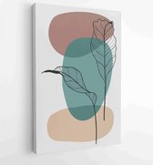 Abstract Plant Art-ontwerp voor print, omslag, behang, minimale en natuurlijke kunst aan de muur. Vector illustratie. 4 - Moderne schilderijen – Verticaal – 1814260226 - 50*40 Vert