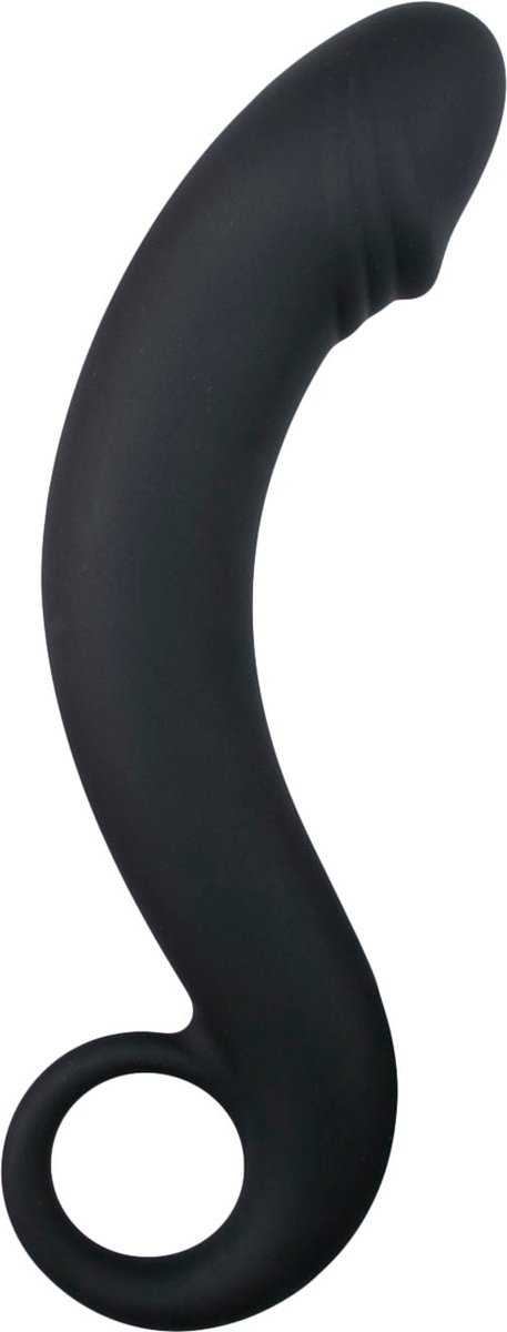 Goedkoopste EasyToys - Siliconen Prostaat Dildo met Handvat - Dildo's - Sex Toys voor Vrouwen en Mannen - Zwart