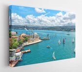 Onlinecanvas - Schilderij - Istanbul Bosporusbrug. Turkije Moderne Horizontaal Horizontal - Multicolor - 40 X 30 Cm