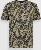 Twinlife T-shirt Tee Floral Print Tw12502 623 Martini Olive Mannen Maat - M