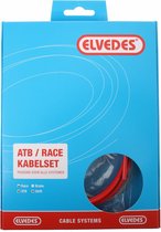 Schakel kabelkit Elvedes ATB / race compleet - rood (in doosje)